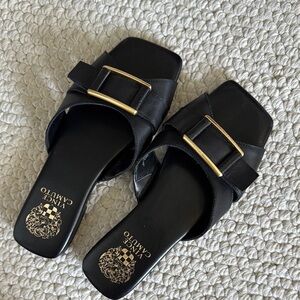 Vince Camuto Black Slide Sandals
